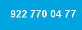 922 770 04 77 922 770 04 77